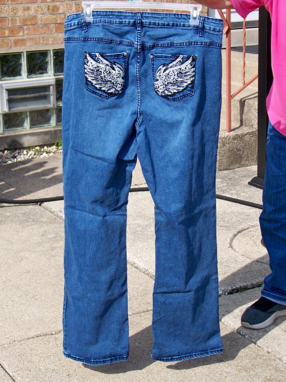 Avenue Women's Bootcut Jeans with Detailed Pockets, Size 20 Tall